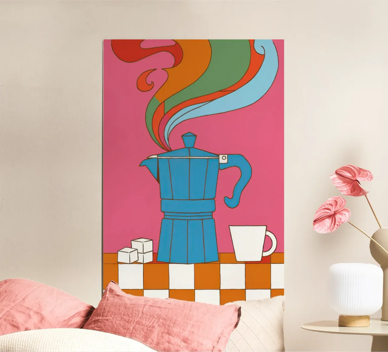 Espresso Regenboogkus hahnemühle van Mythy Brush
