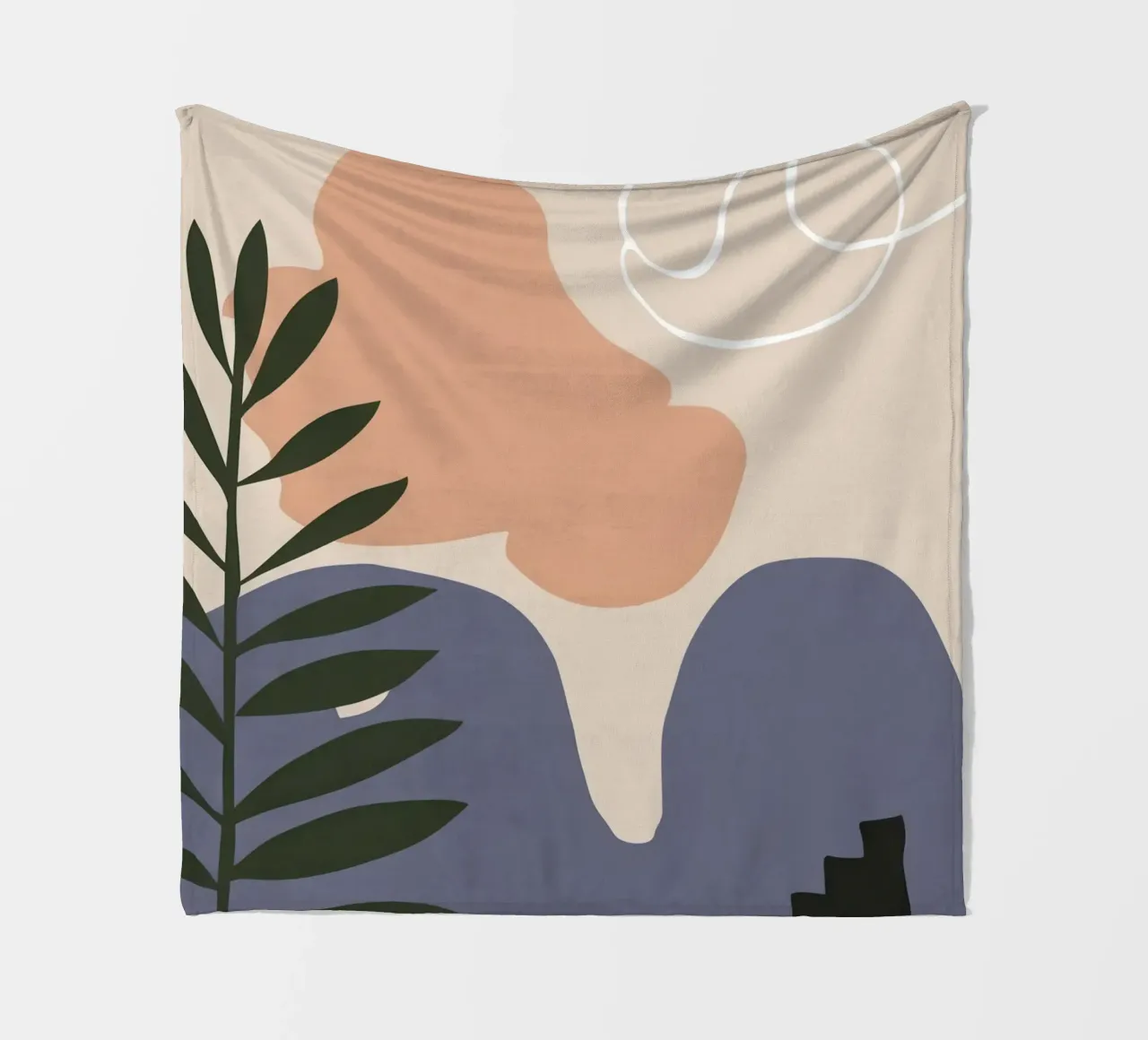 Calma botanica beige coperta in pile da Prism Ritual