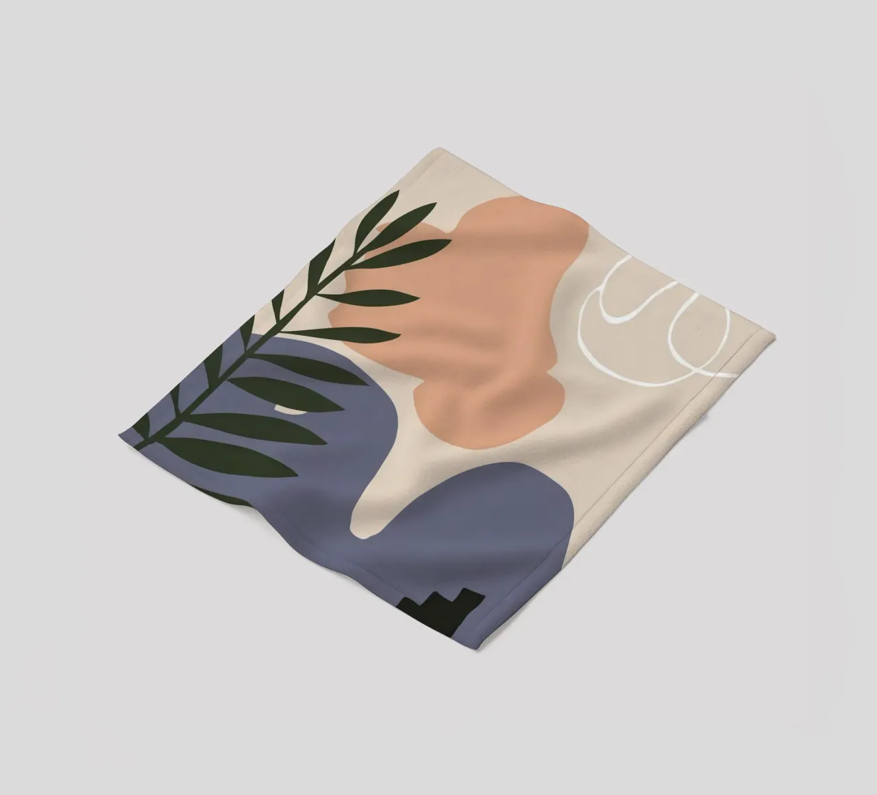 Calma botanica beige coperta in pile da Prism Ritual