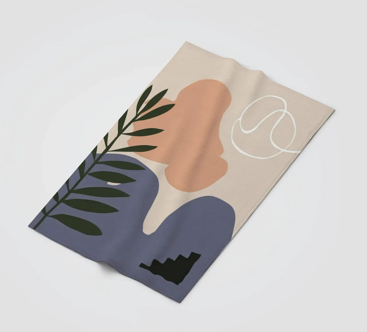 Calma botanica beige coperta in pile da Prism Ritual
