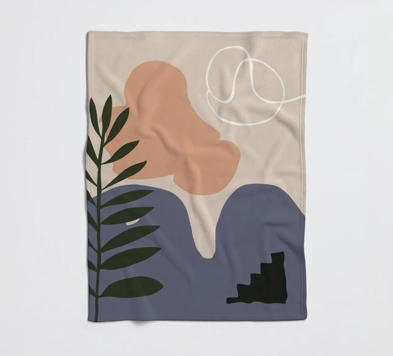 Calma botanica beige coperta in pile da Prism Ritual