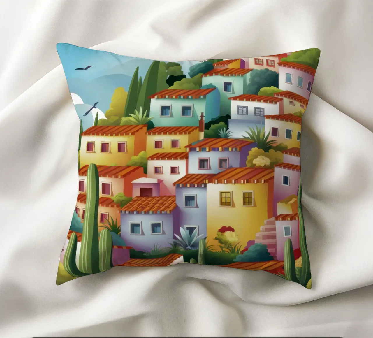 Hillside Terracotta Cascade cuscino da Dream Gesso