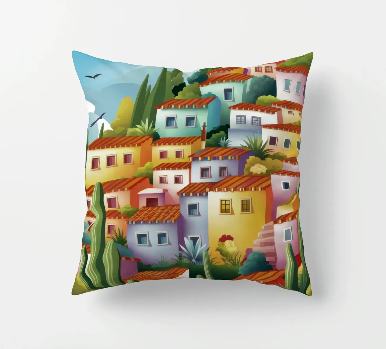 Hillside Terracotta Cascade cuscino da Dream Gesso