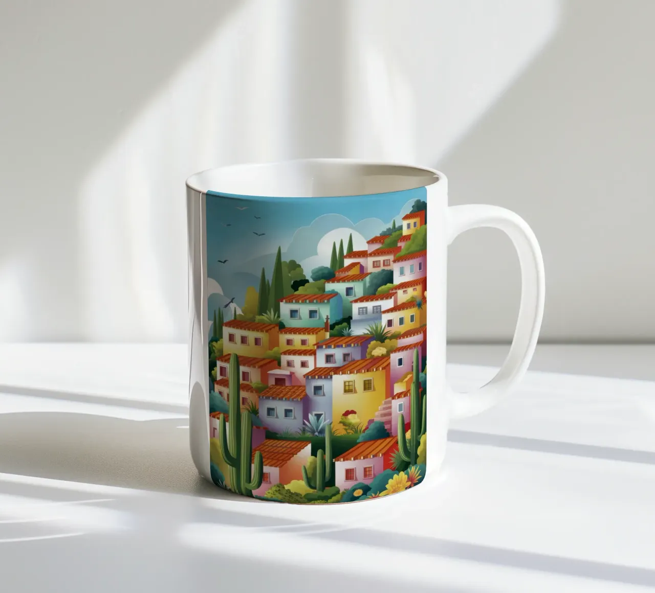 Hillside Terracotta Cascade tazza in ceramica da Dream Gesso