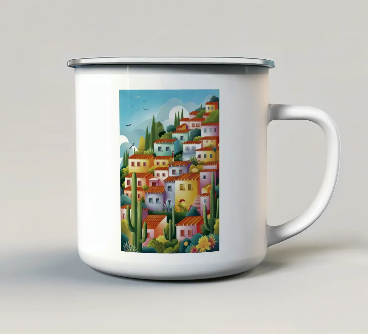 Hillside Terracotta Cascade tazza in smalto da Dream Gesso