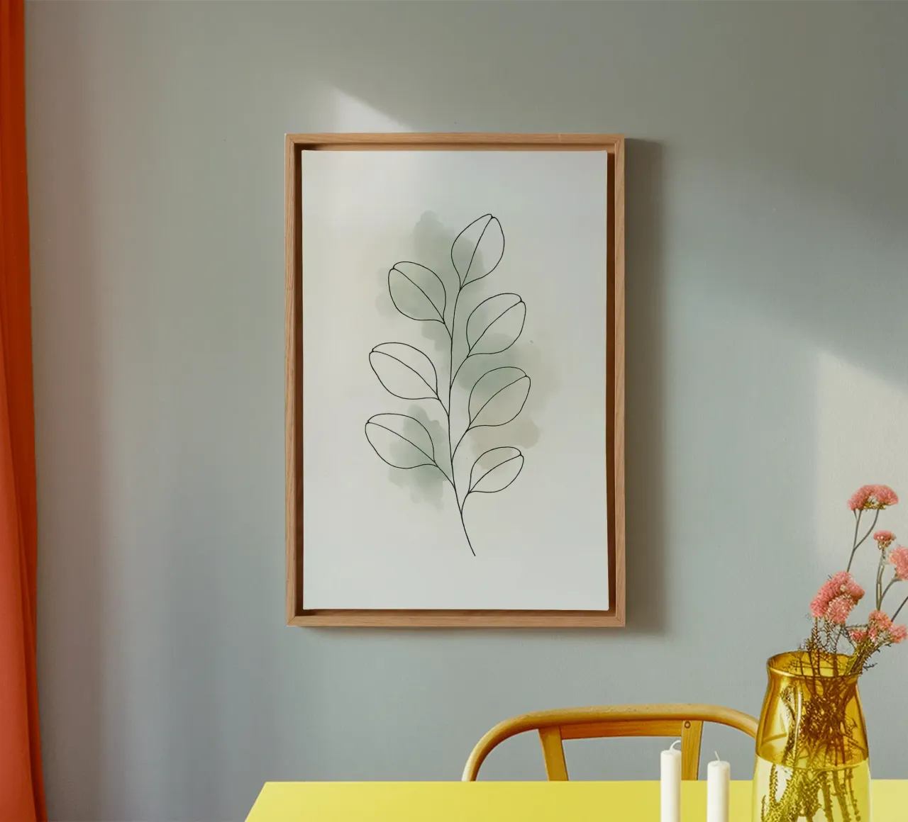 Whispers of Nature – Minimalist Botanical Line Art canvas by Graceful Desine