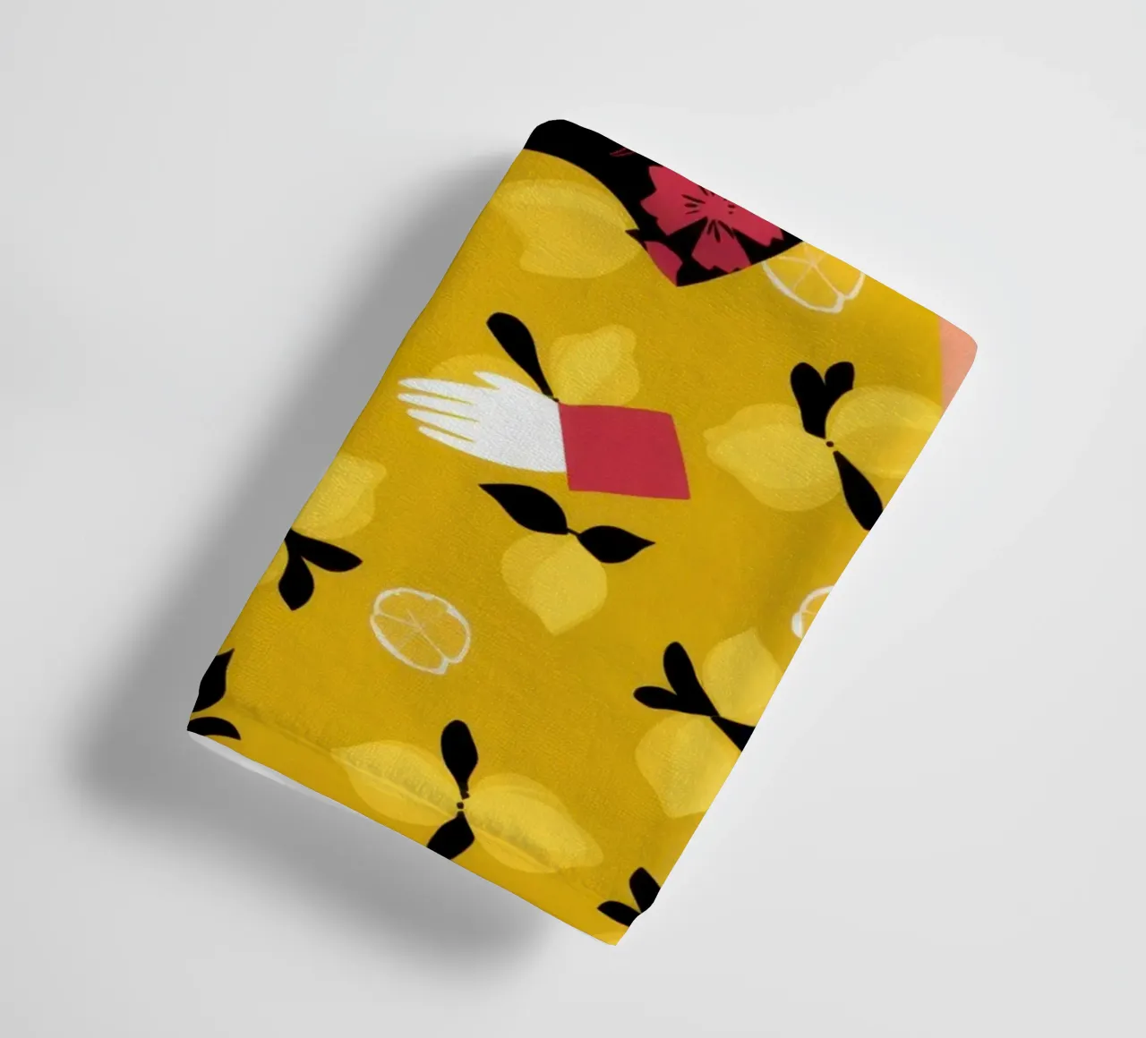 Béret dans un manteau jaune serviette de bain de Flock Reverie