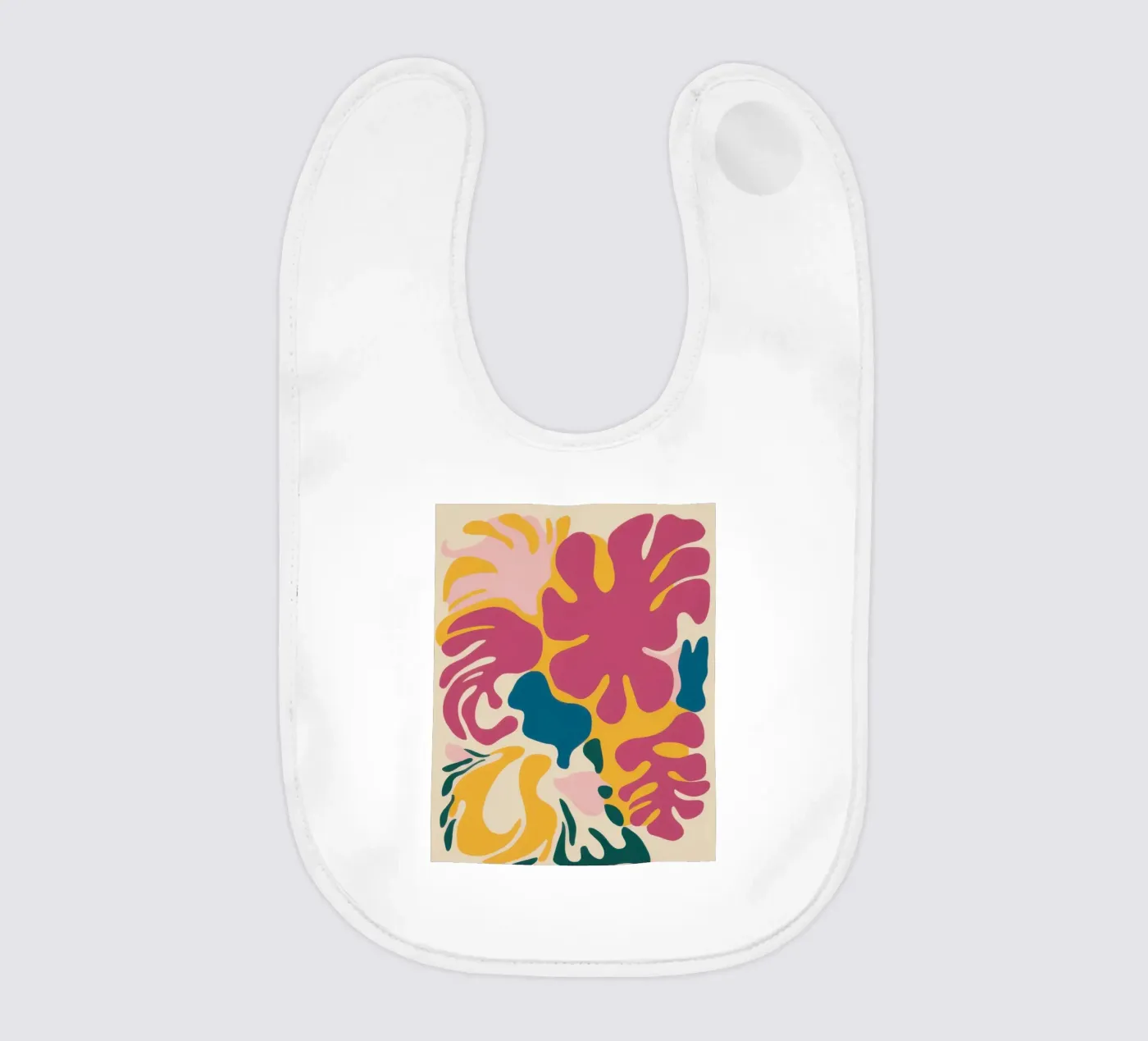 Chromatic Fluid Forms baby bib by Prism Ritual