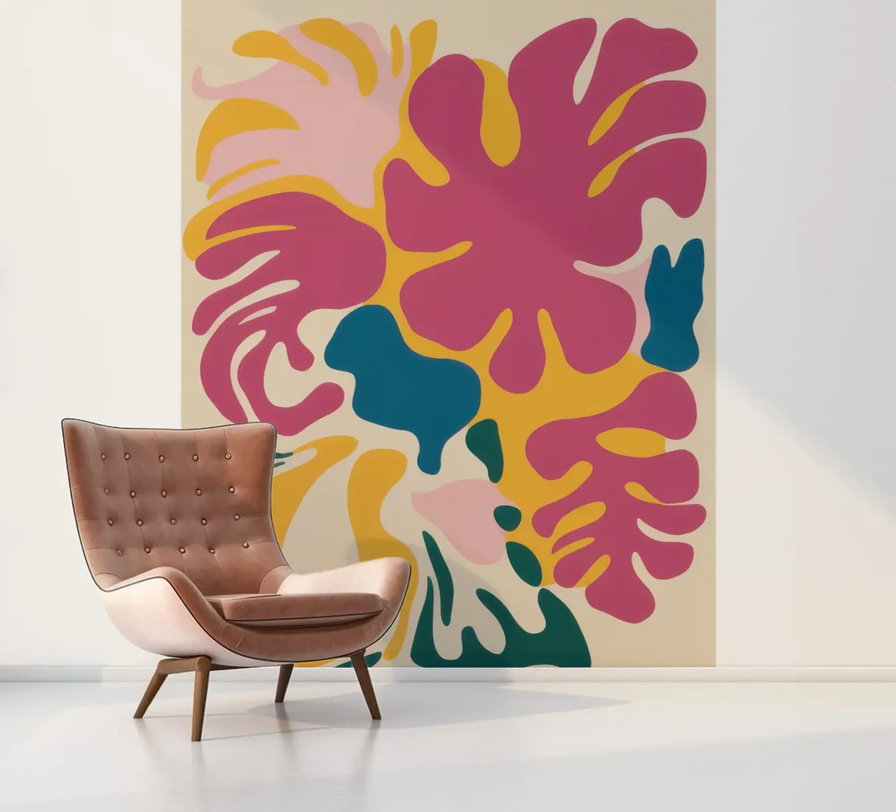 Chromatische vloeistofvormen fotobehang van Prism Ritual