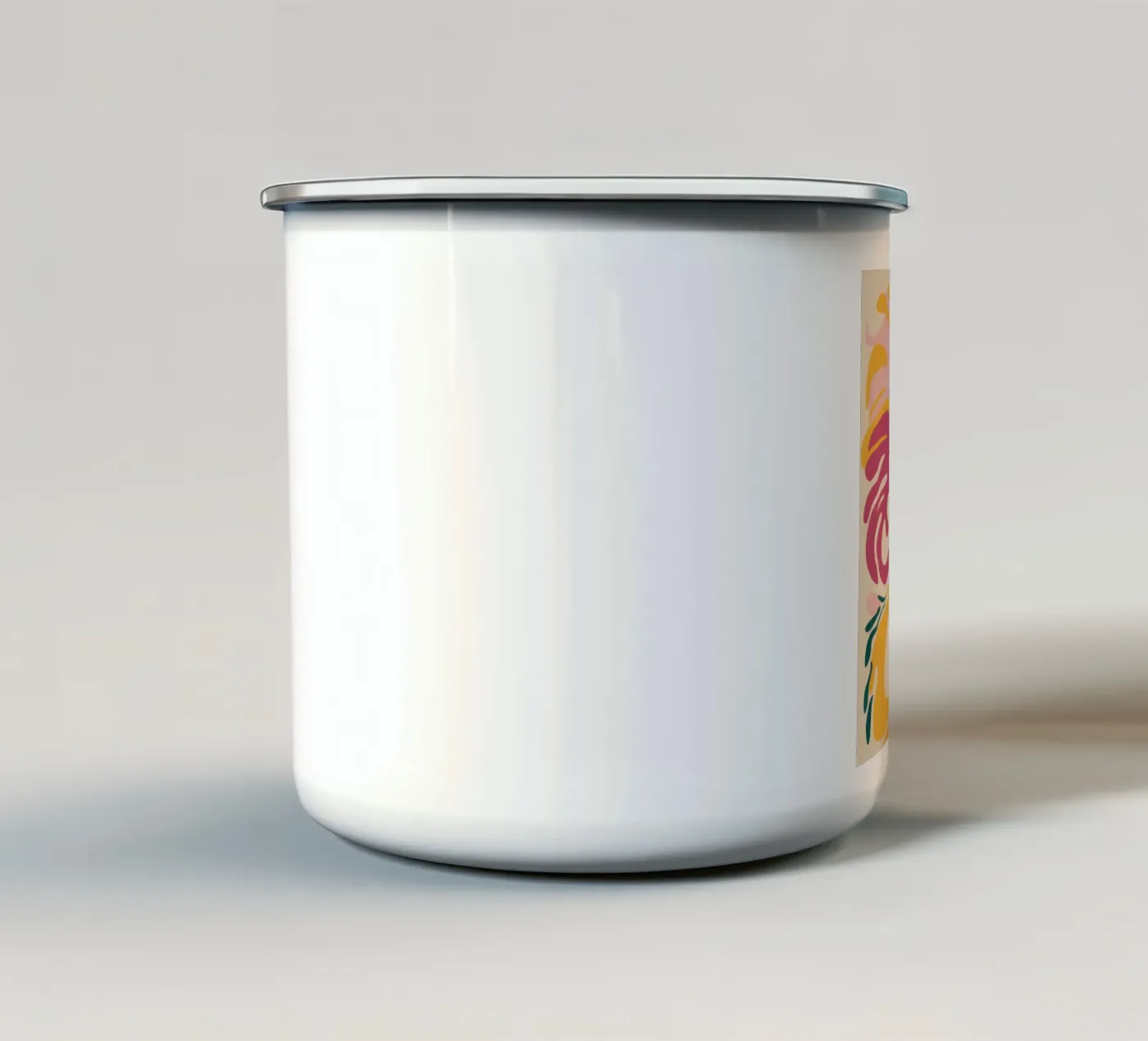 Chromatic Fluid Forms enamel mug by Prism Ritual
