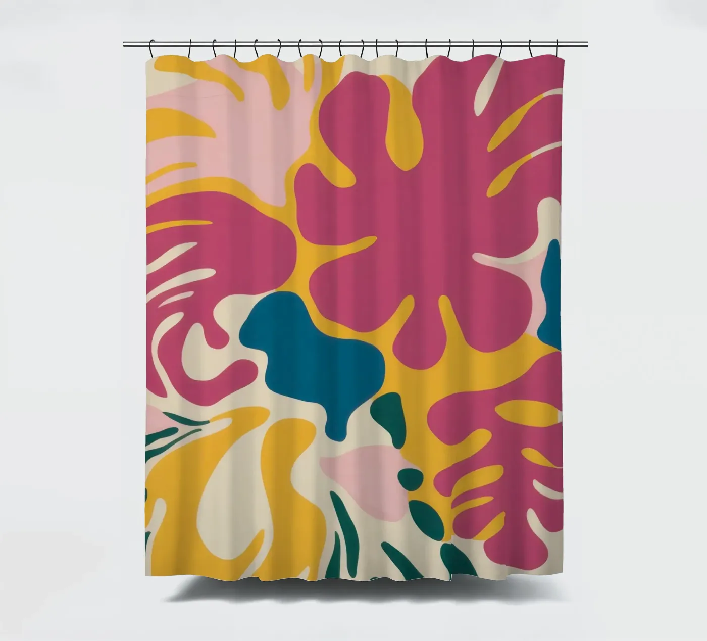 Chromatische vloeistofvormen douchegordijn van Prism Ritual