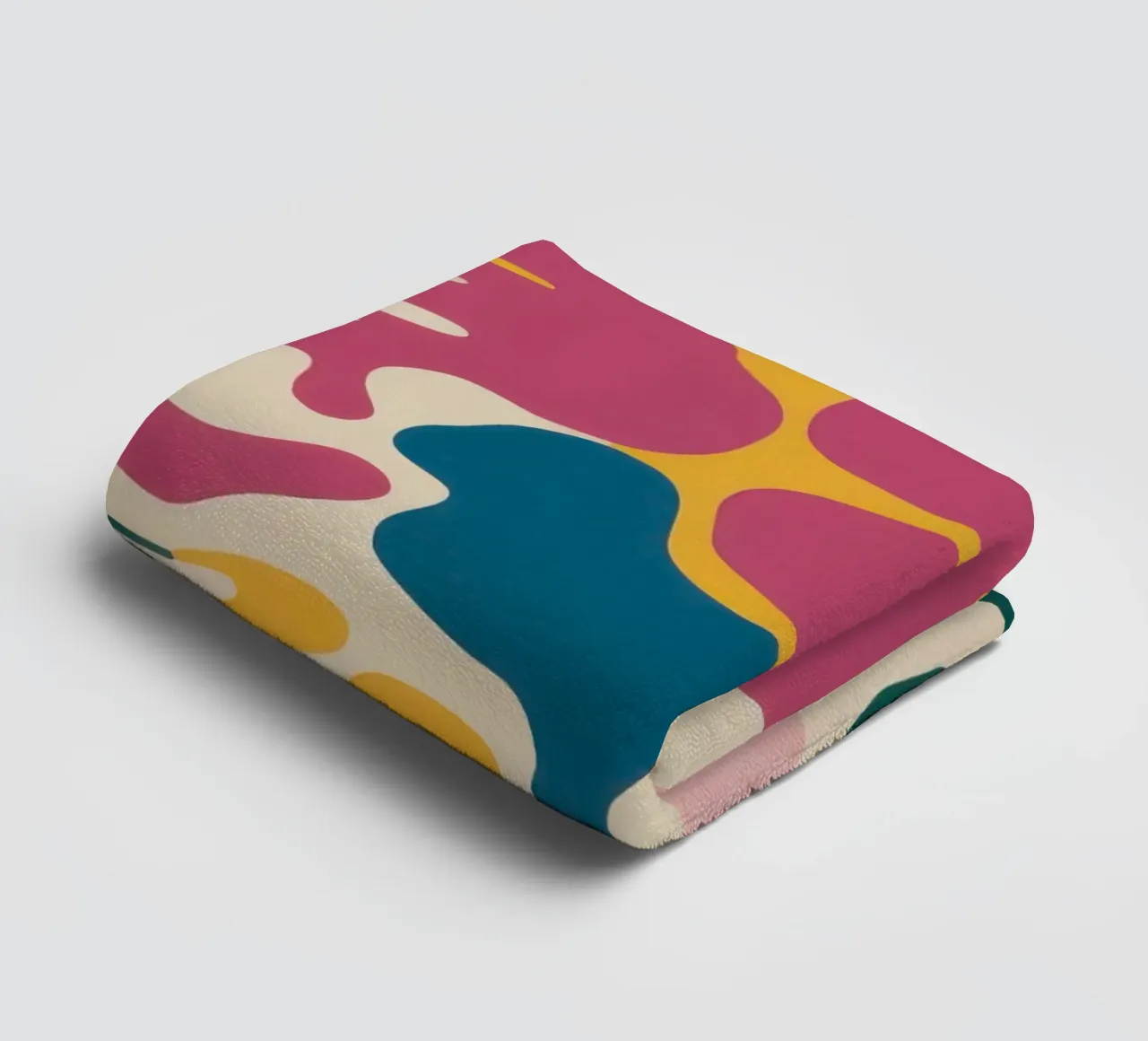 Chromatische vloeistofvormen badhanddoek van Prism Ritual