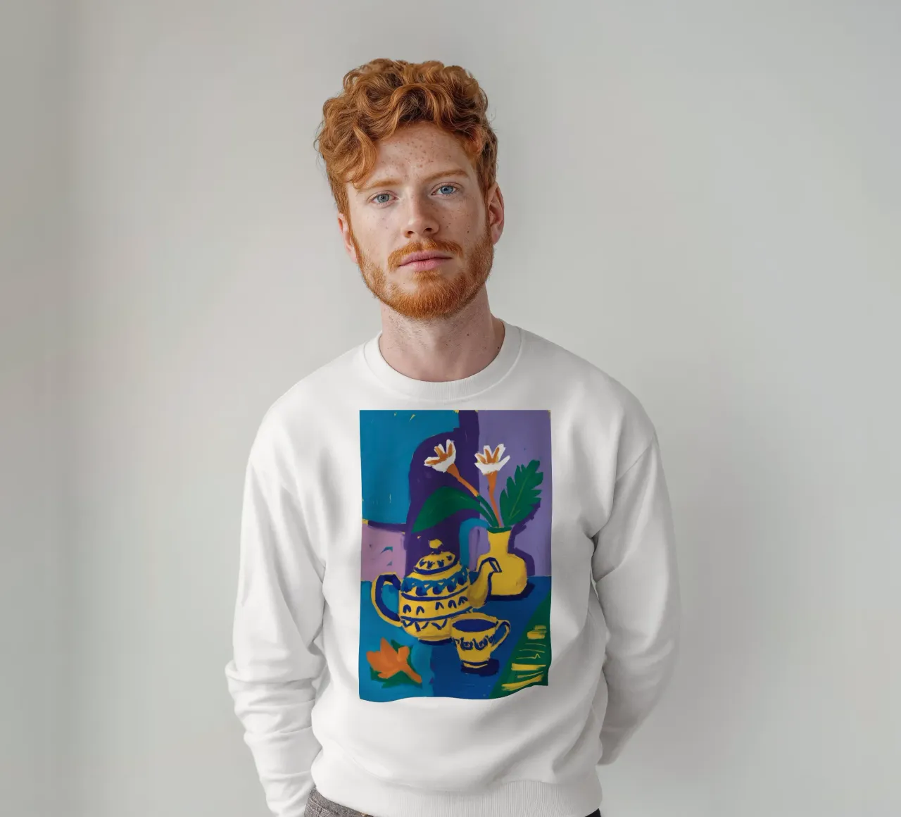 Nature morte de cuisine folklorique sweat de Ink Pulse