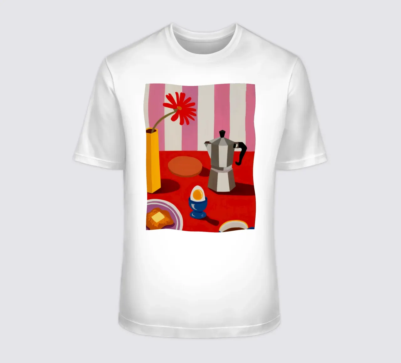 Rituale mattutino a righe t-shirt da Giant Foxs