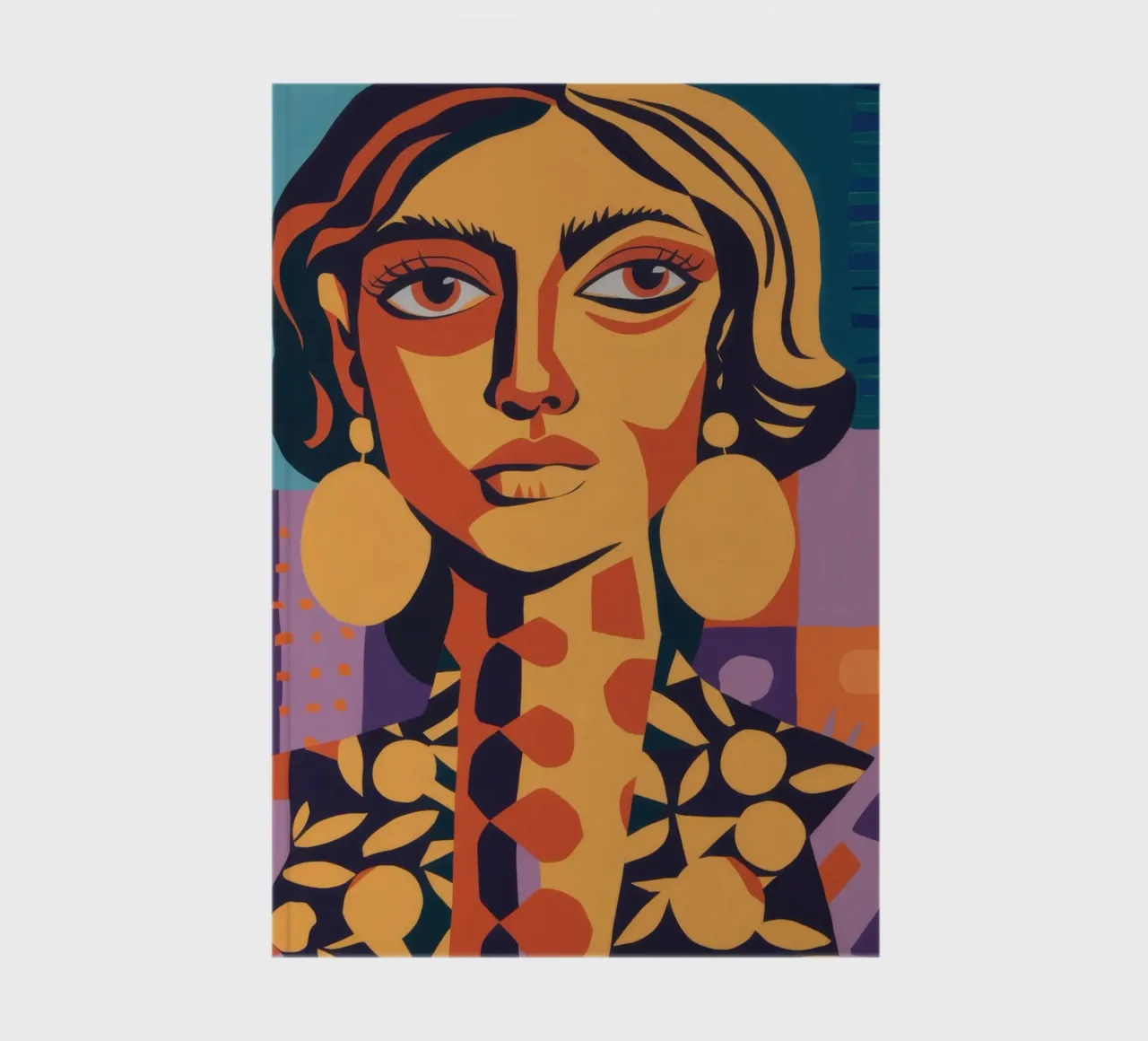 Gilded Muse Portrait notebook by Flock Reverie