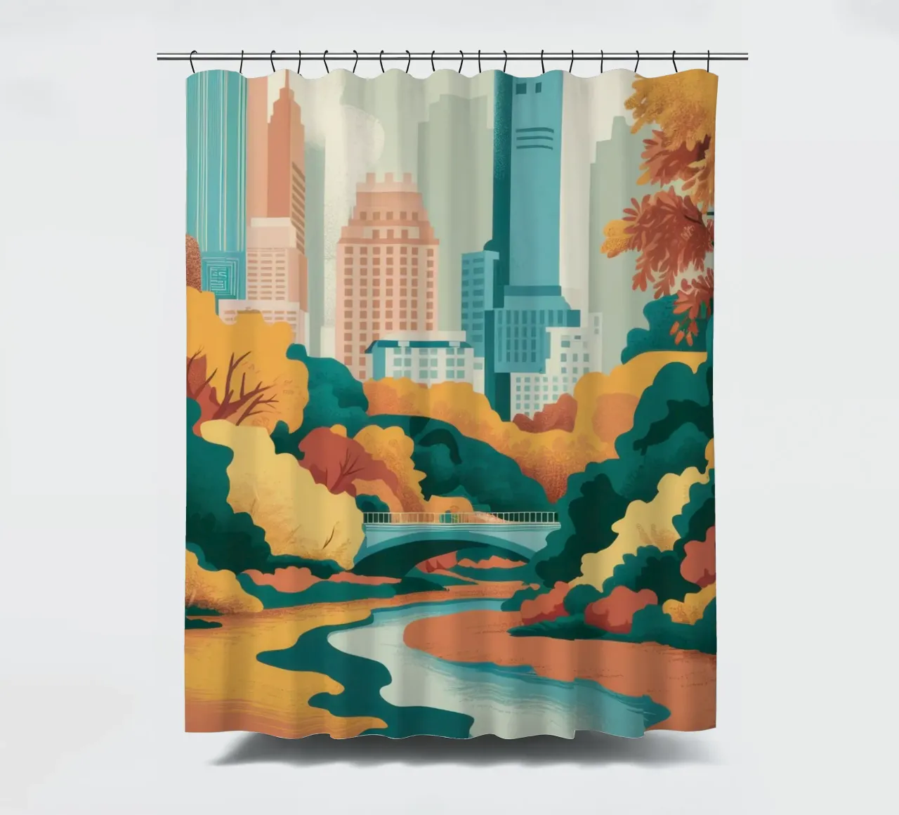Un pomeriggio d'autunno tenda da doccia da Ink Pulse