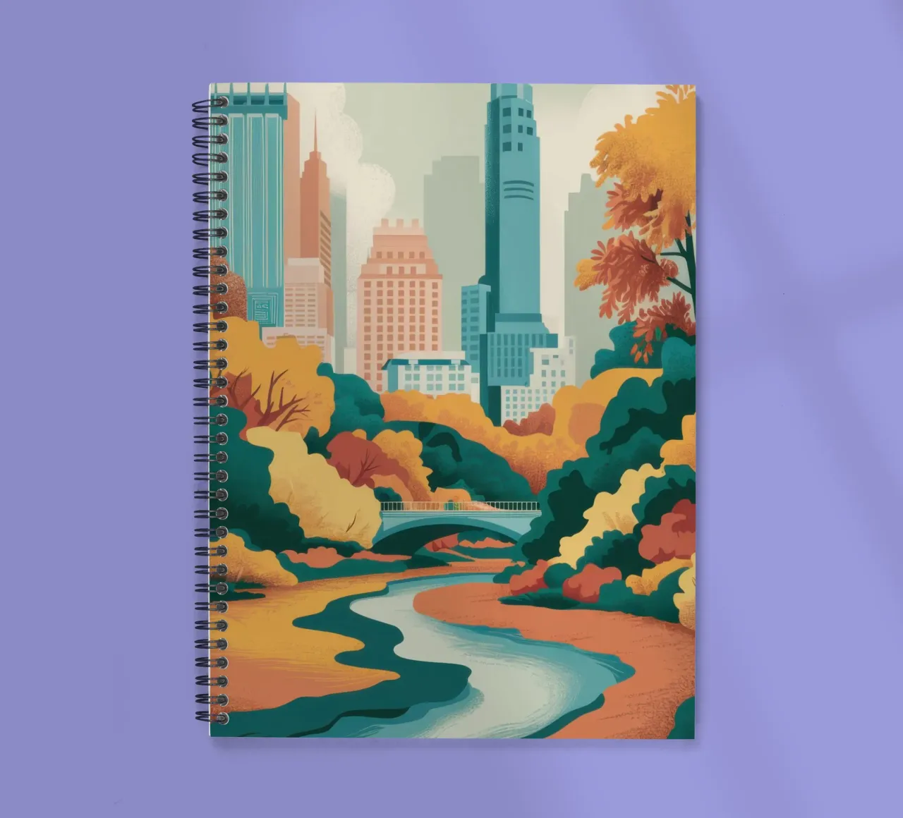 An Autumn Afternoon spiral notebook by Ink Pulse