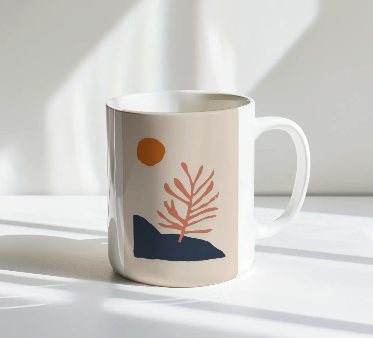 Equilibrio botanico beige tazza in ceramica da Dream Gesso