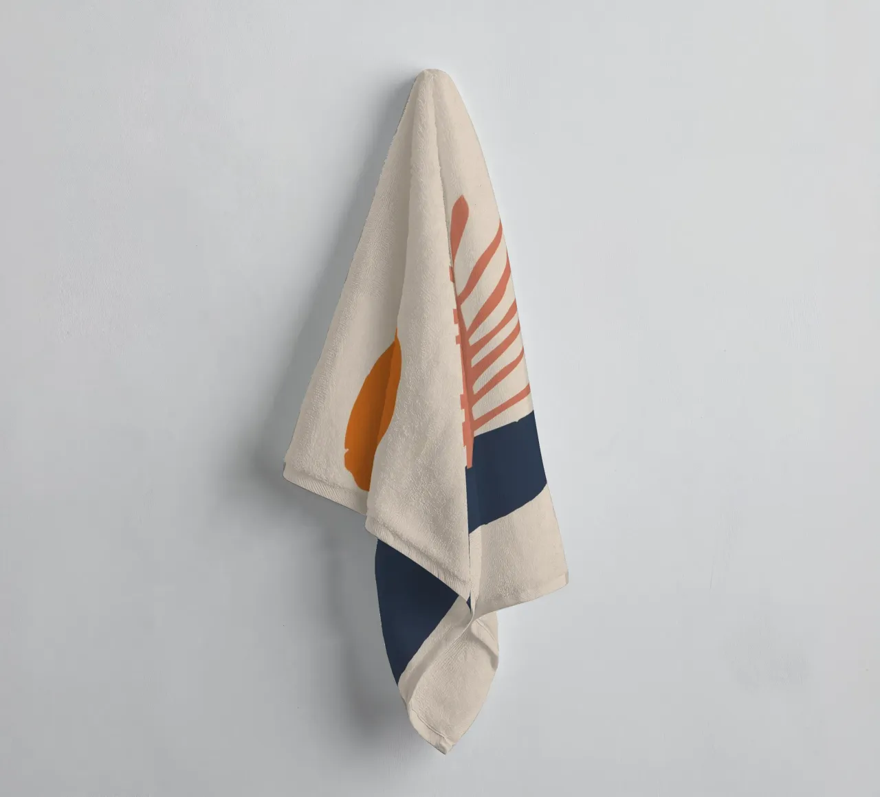 Beige Botanisch Evenwicht badhanddoek van Dream Gesso