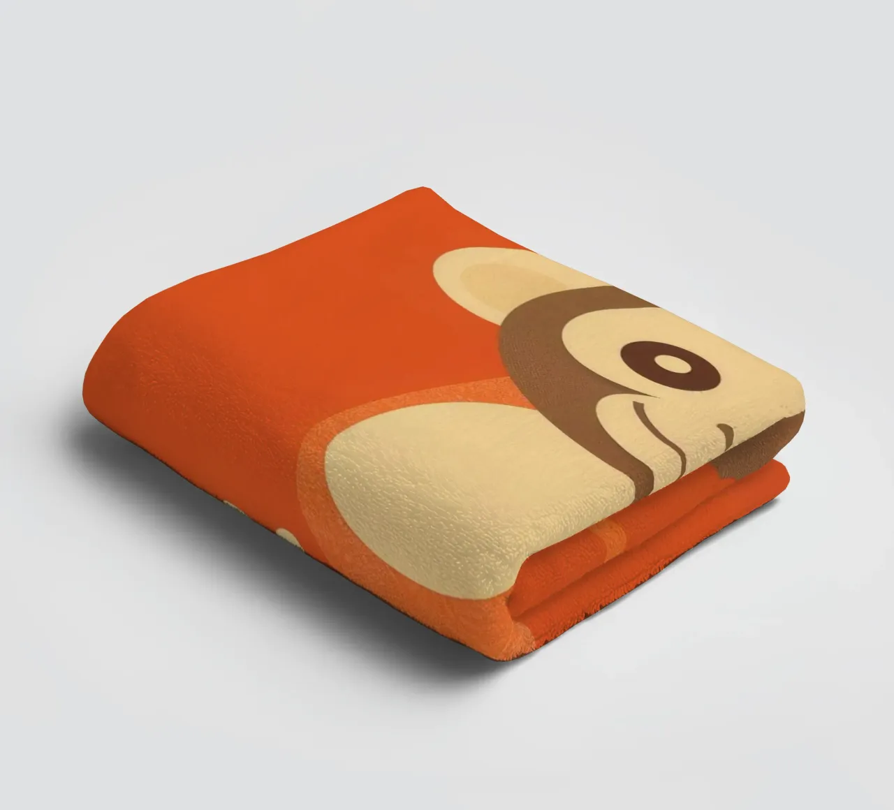 Playful monkey swings happily, showcasing energy and joy towel by DesignDoodle