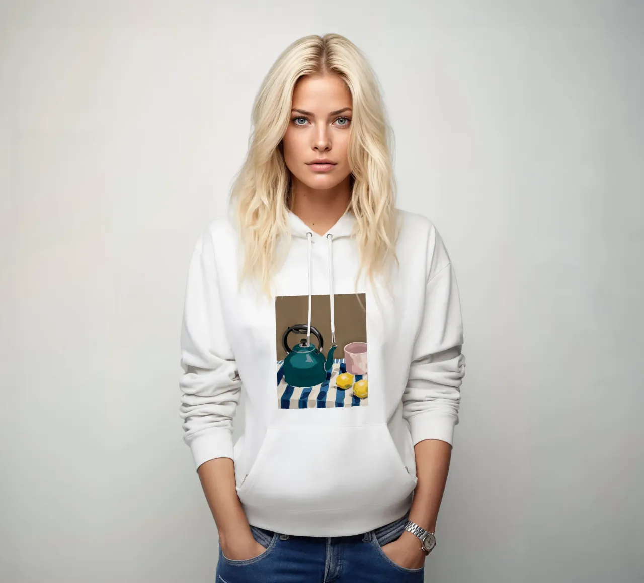 Teatime Stripe Tranquility felpa con cappuccio da Giant Foxs