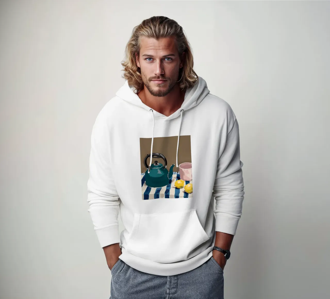 Teatime Stripe Tranquility felpa con cappuccio da Giant Foxs