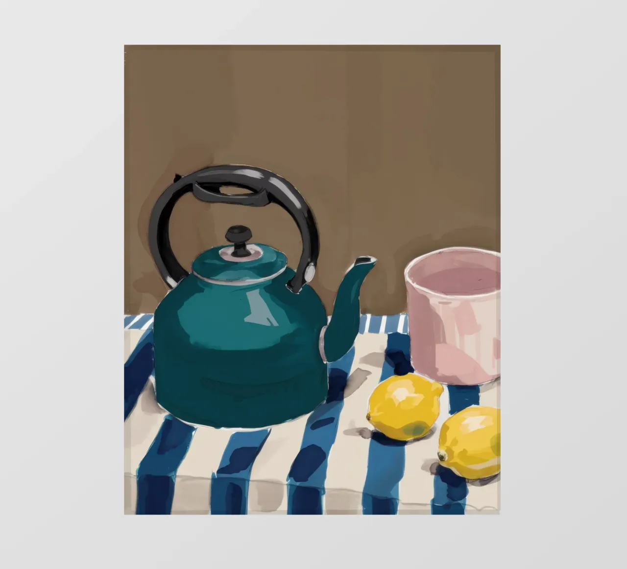 Teatime Stripe Tranquility telo in pvc da Giant Foxs