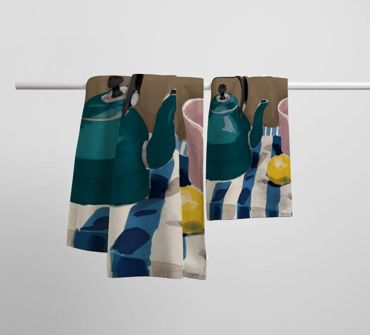 Teatime Stripe Tranquility asciugamano da bagno da Giant Foxs