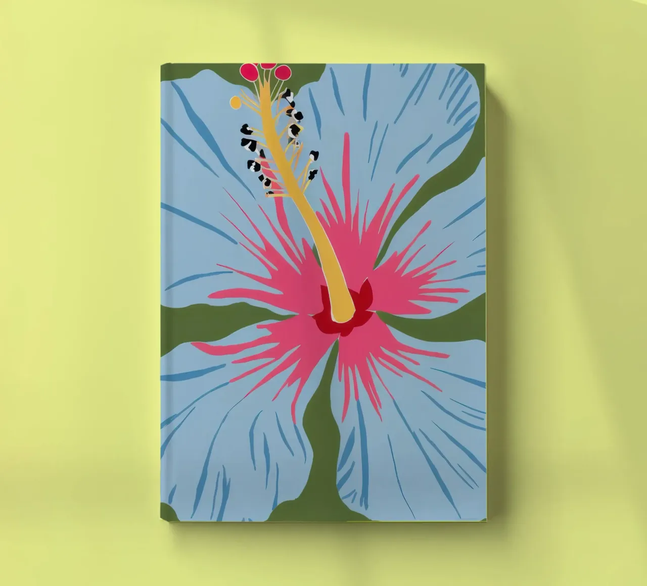 Azure Hibiscus Bloom notebook by Prism Ritual