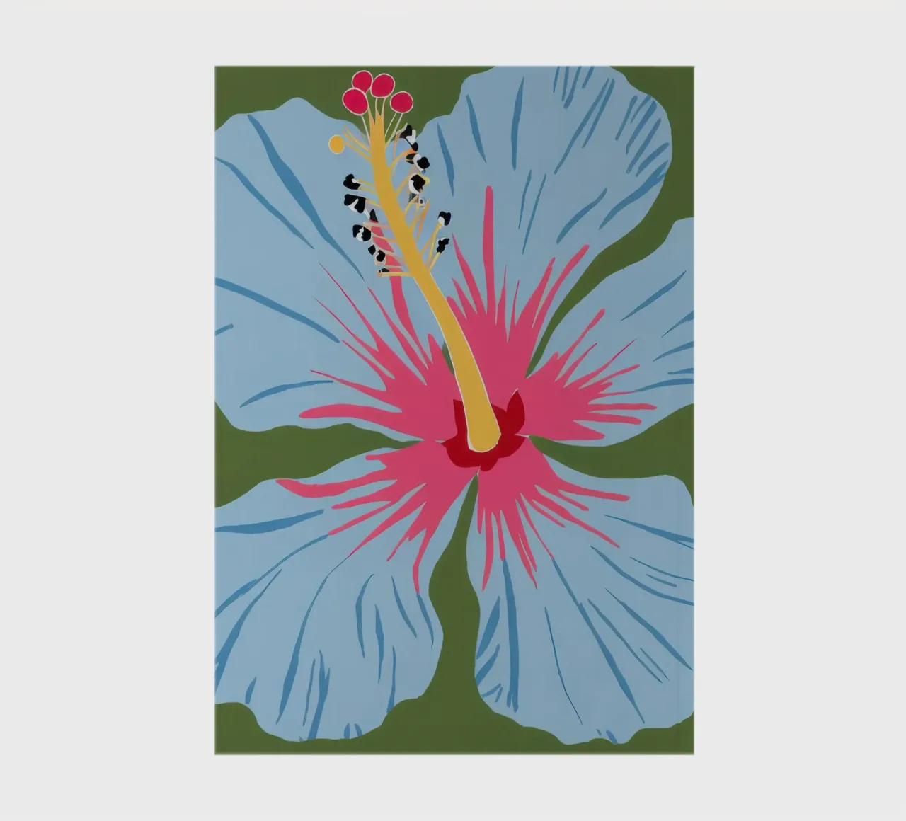 Azure Hibiscus Bloom notebook by Prism Ritual