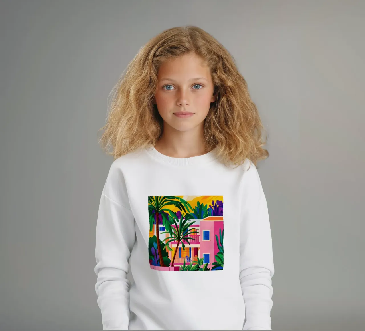 Facciata fucsia della giungla felpa bambino da Dream Gesso
