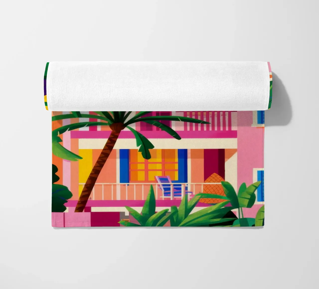 Facciata fucsia della giungla telo mare da Dream Gesso