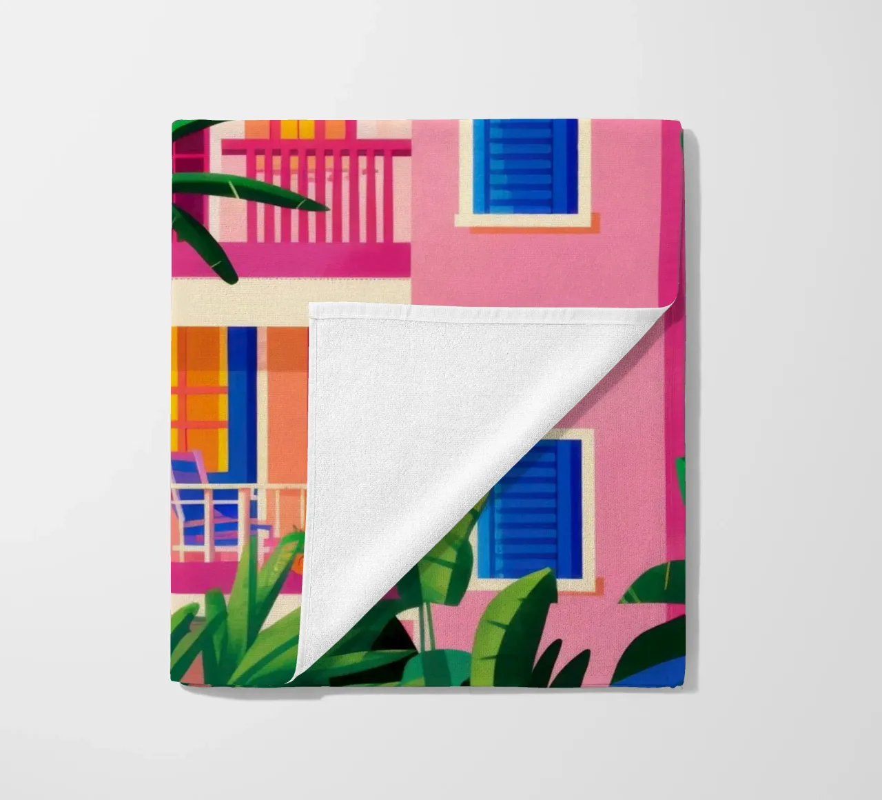 Facciata fucsia della giungla telo mare da Dream Gesso