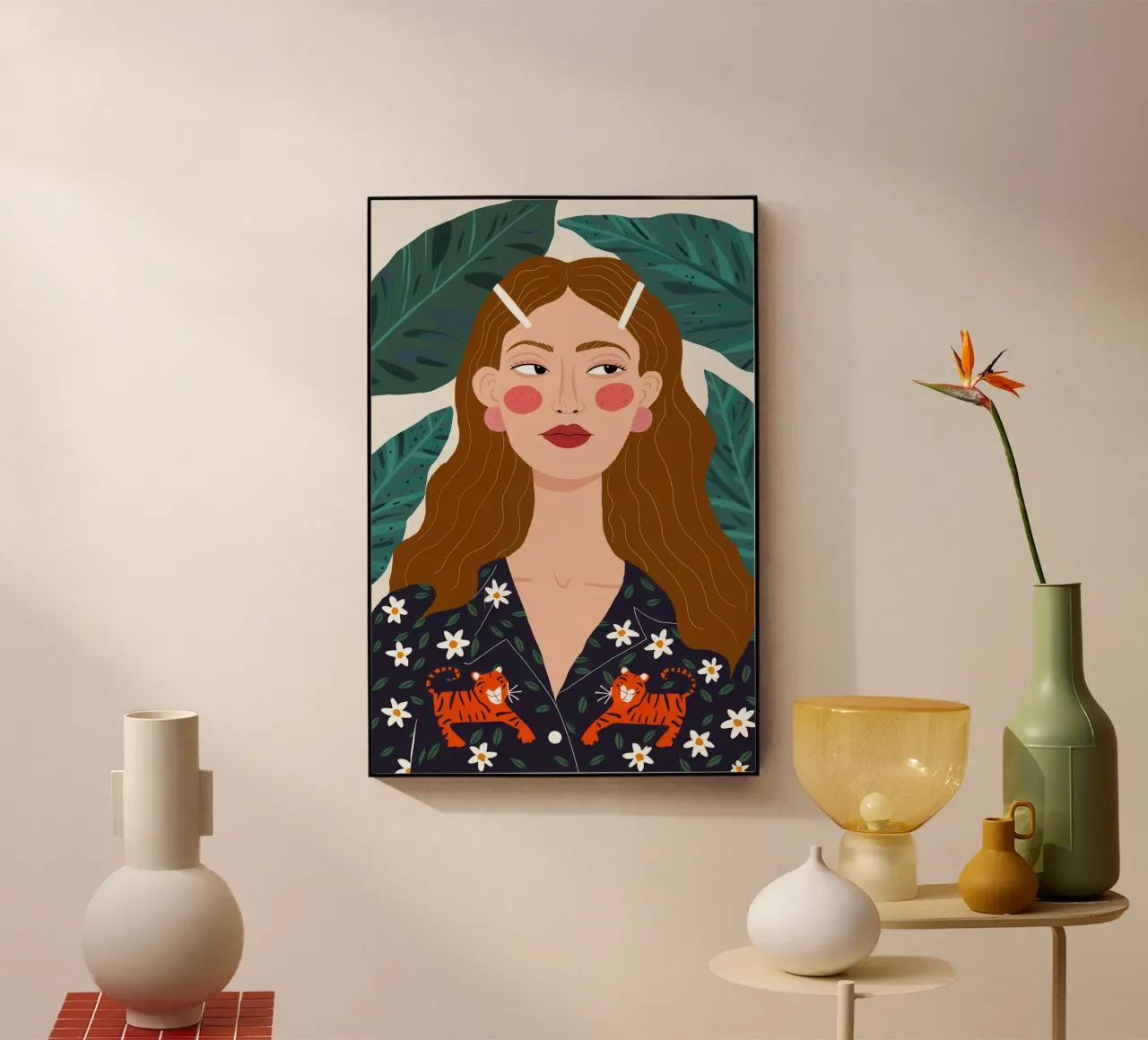 Stargazer Garden acrylic glass by Mythy Brush