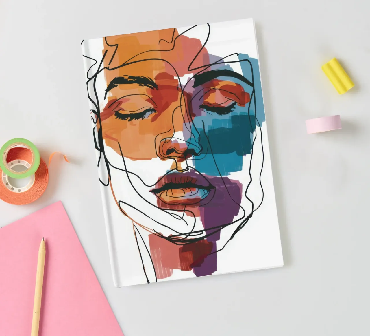 Azure Linear Soul notebook by Prism Ritual