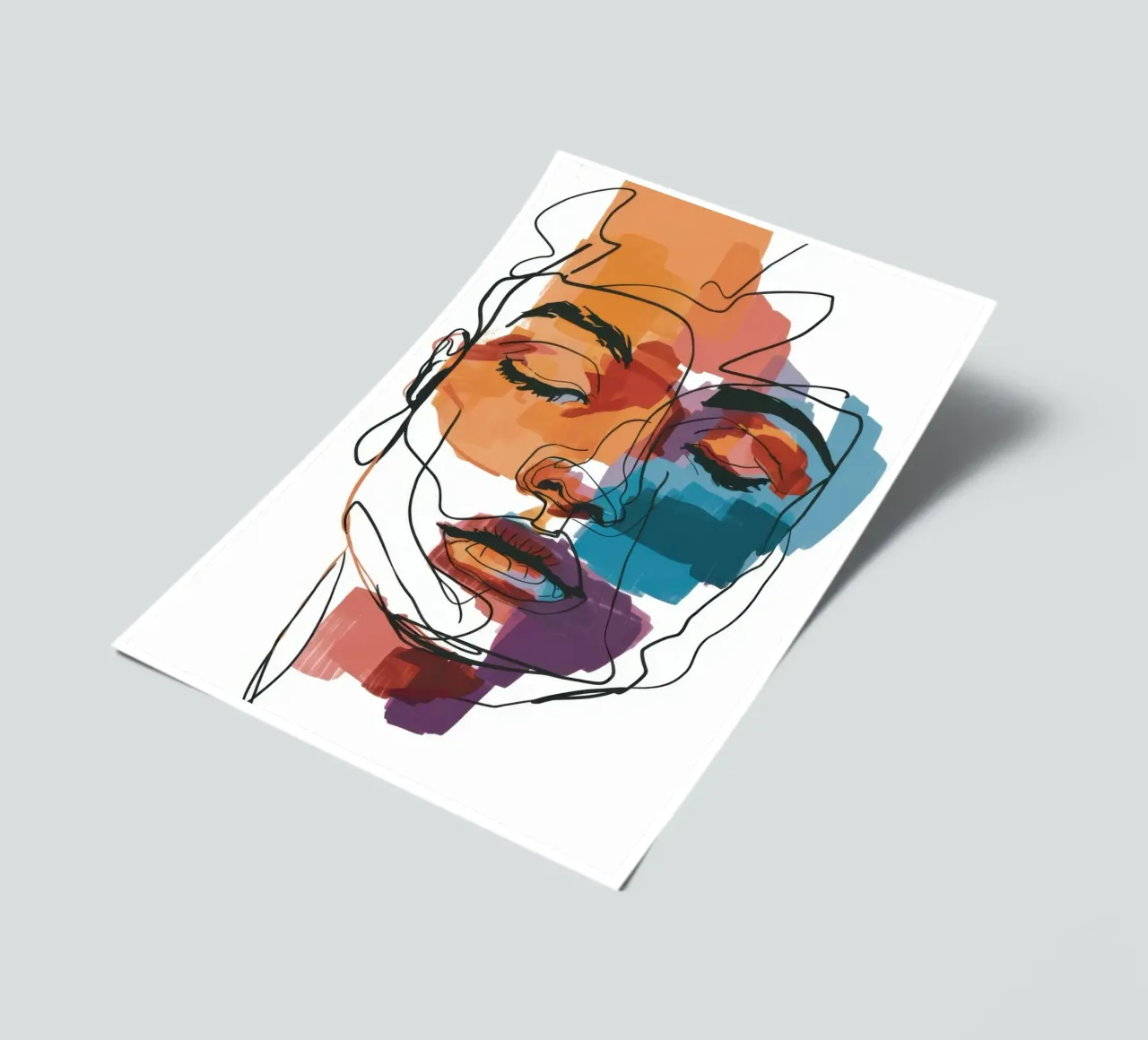 Azure Linear Soul sticker sheet by Prism Ritual