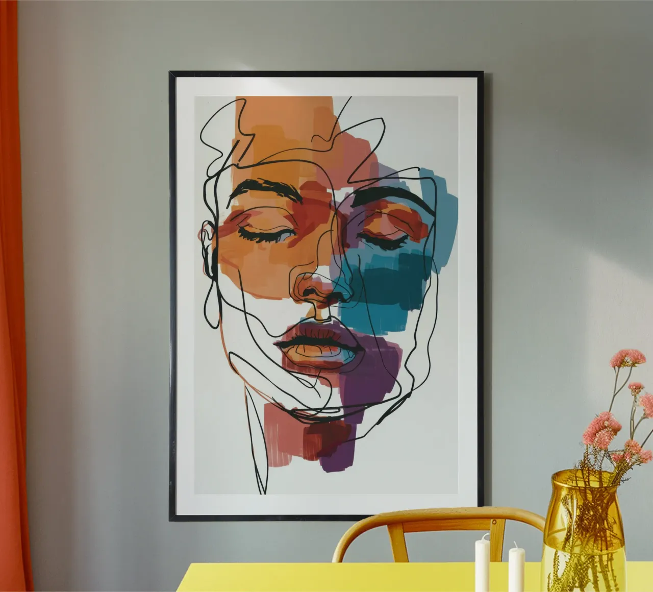 Anima lineare azzurra carta hahnemühle da Prism Ritual