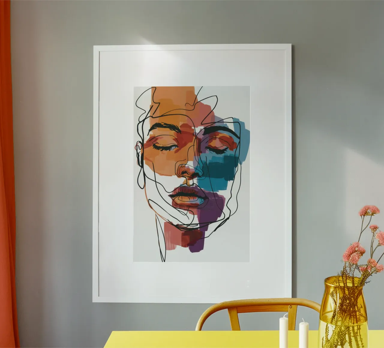 Anima lineare azzurra carta hahnemühle da Prism Ritual