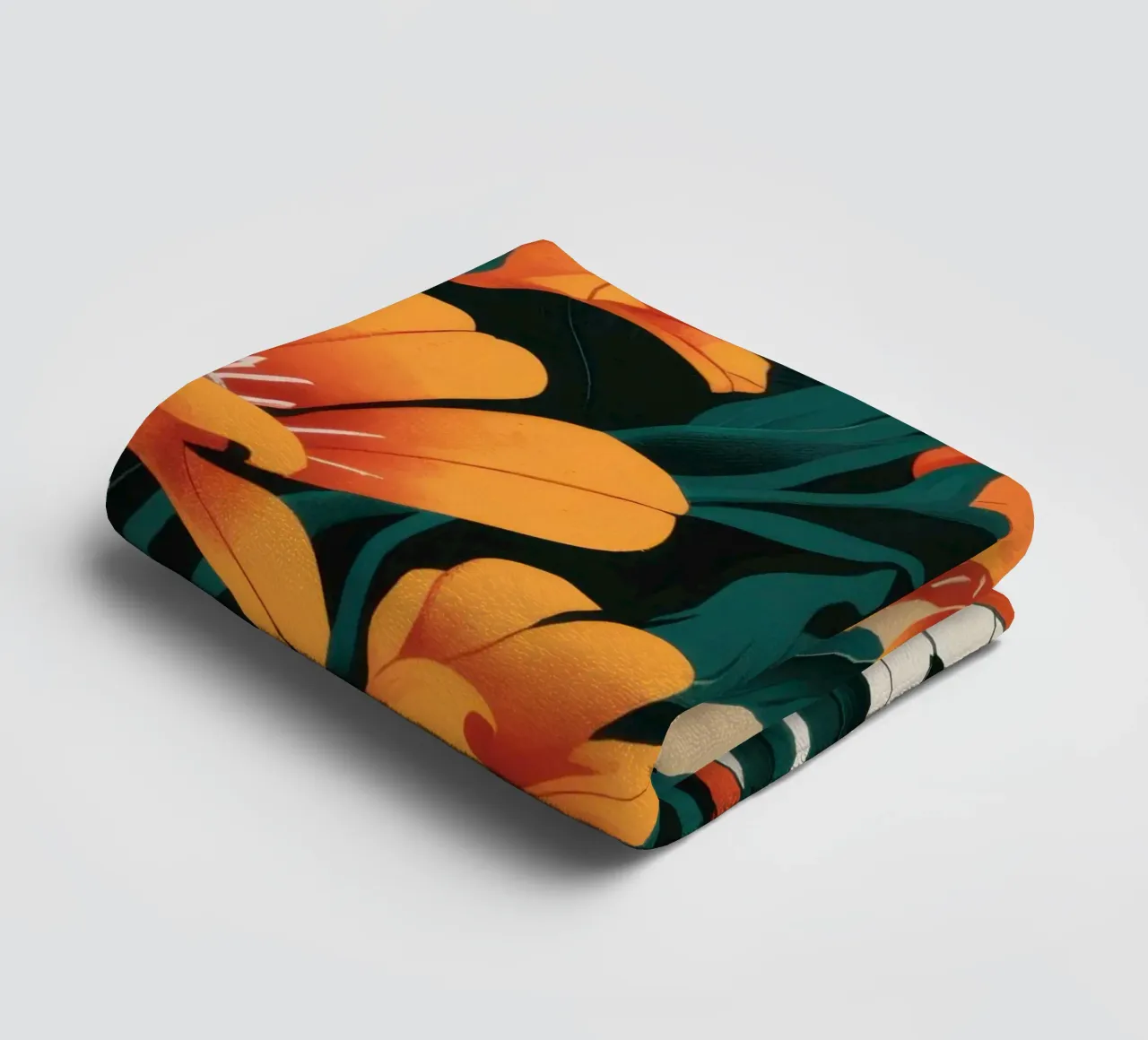 Sonata in Orange asciugamano da bagno da Ink Pulse