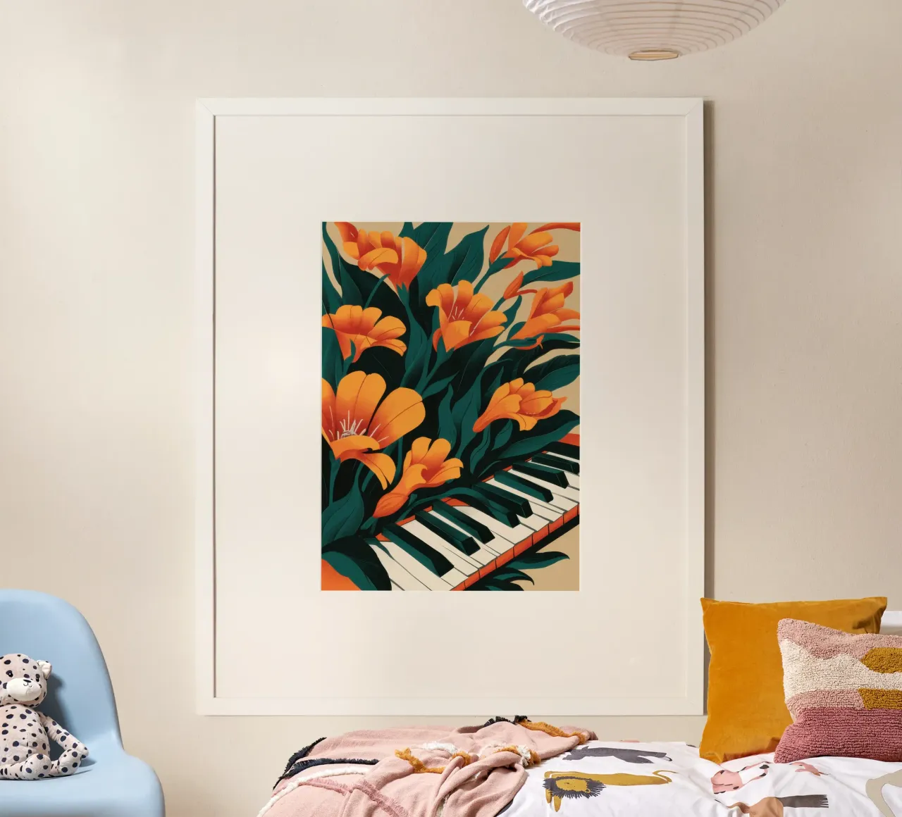 Sonata in Orange carta hahnemühle da Ink Pulse