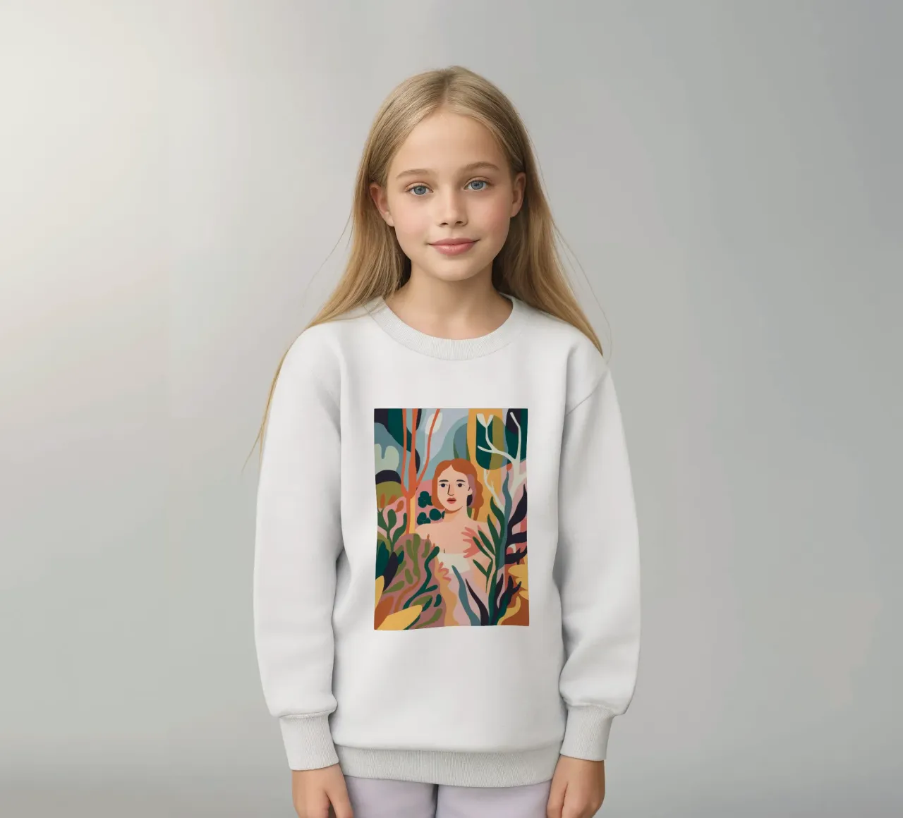 Sguardo nascosto e verdeggiante felpa bambino da Dream Gesso