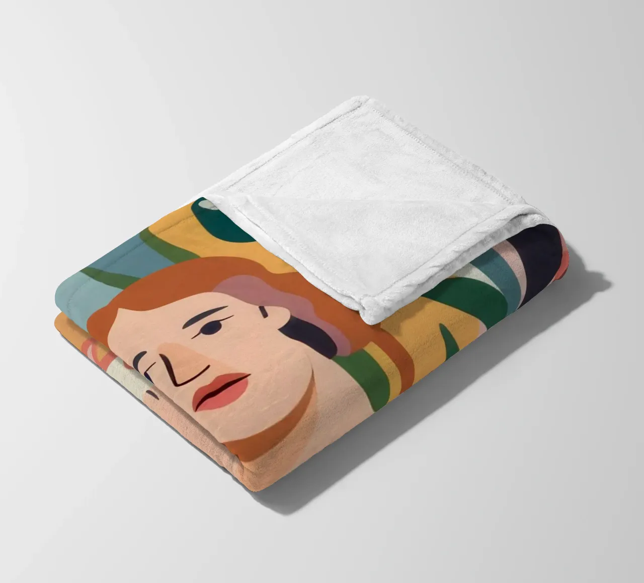 Sguardo nascosto e verdeggiante coperta in pile da Dream Gesso