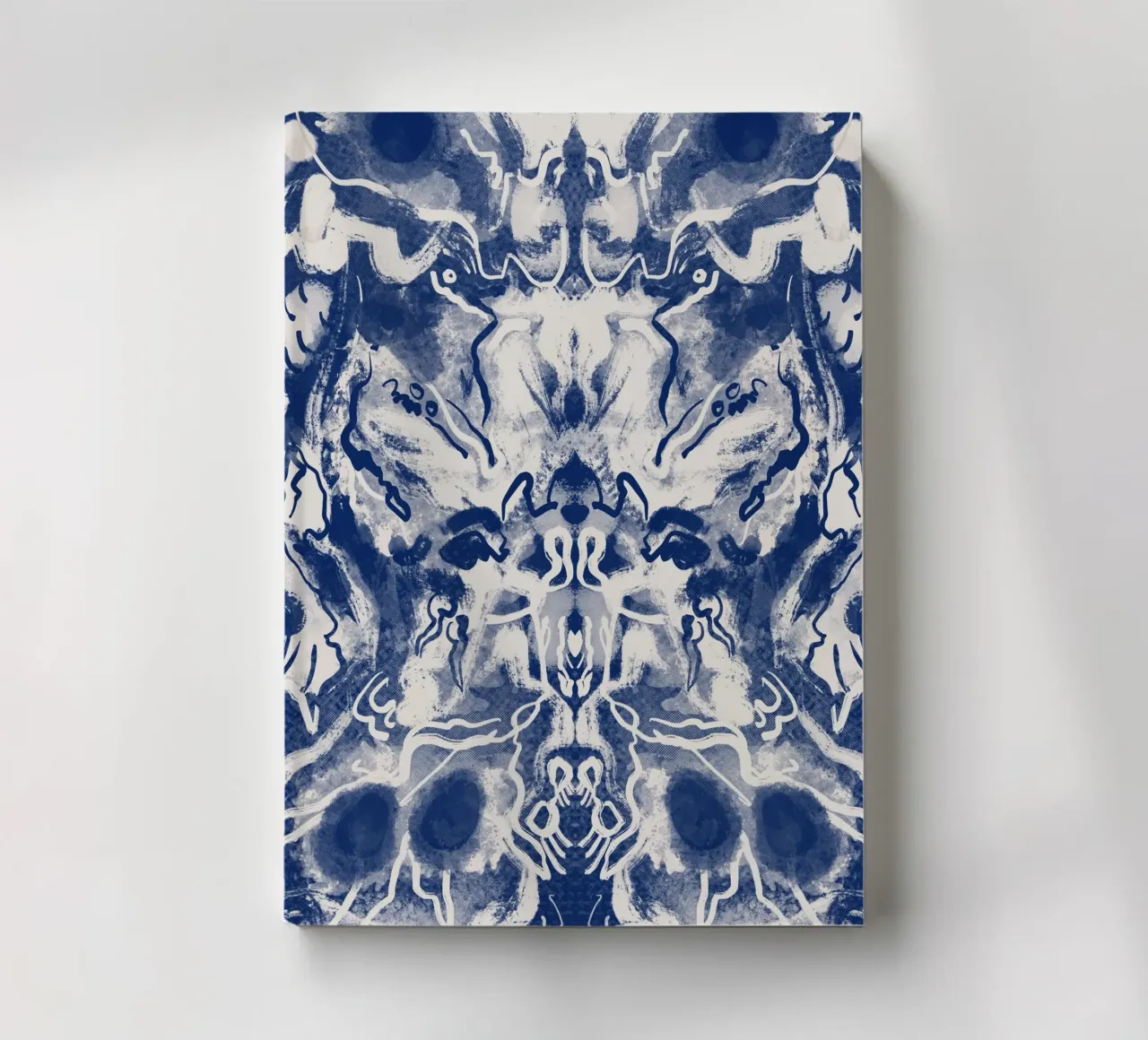 China blue rorschach 03 notebook by Little Dean