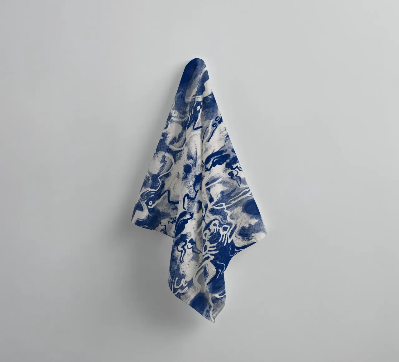 Cina blu rorschach 03 asciugamano da bagno da Little Dean