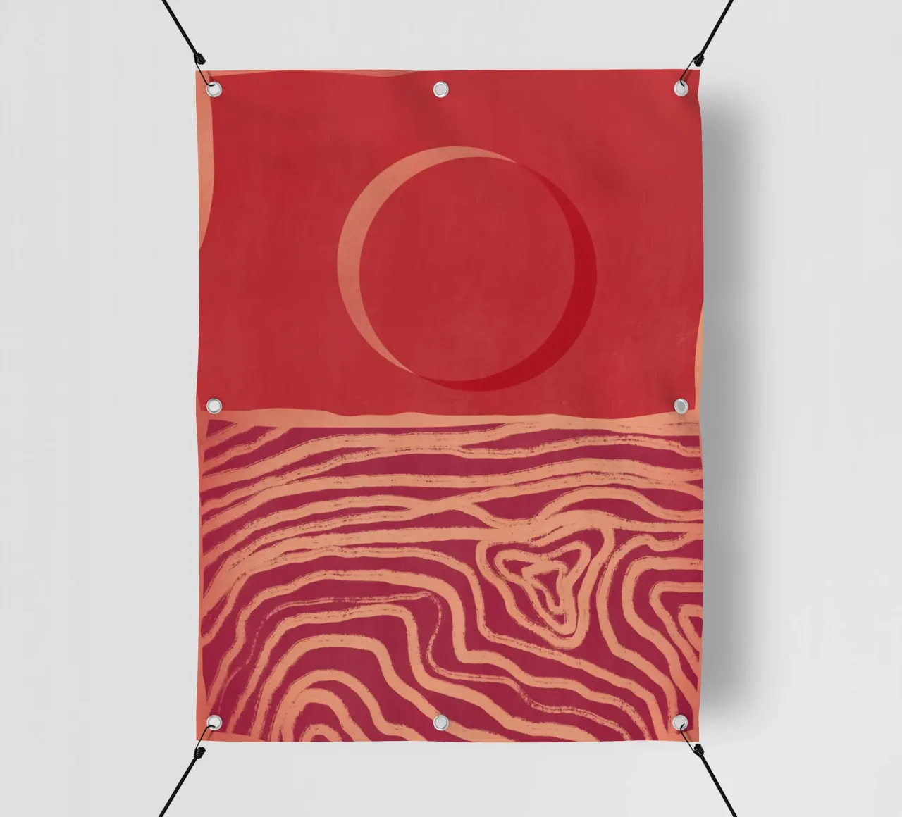 Orizzonte rosso telo in pvc da Little Dean
