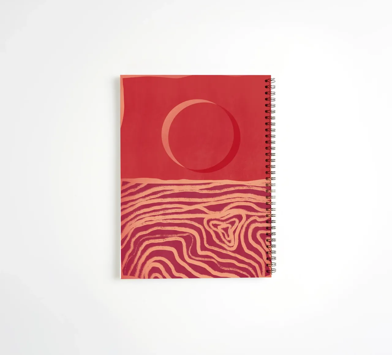 Horizon red spiral notebook by Little Dean