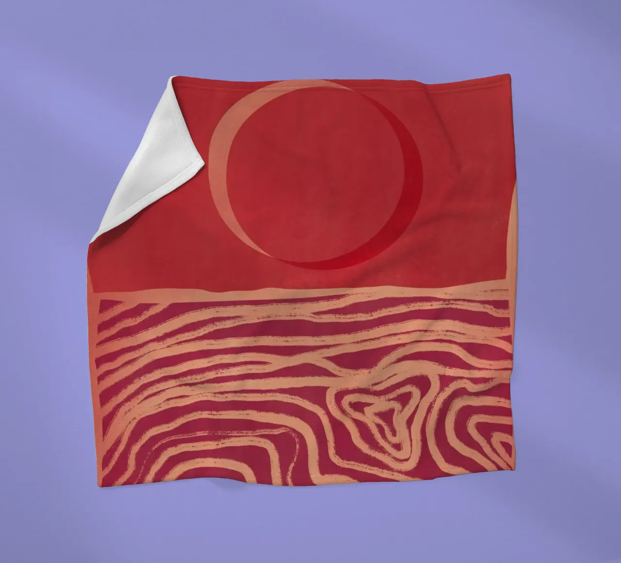 Orizzonte rosso coperta in pile da Little Dean