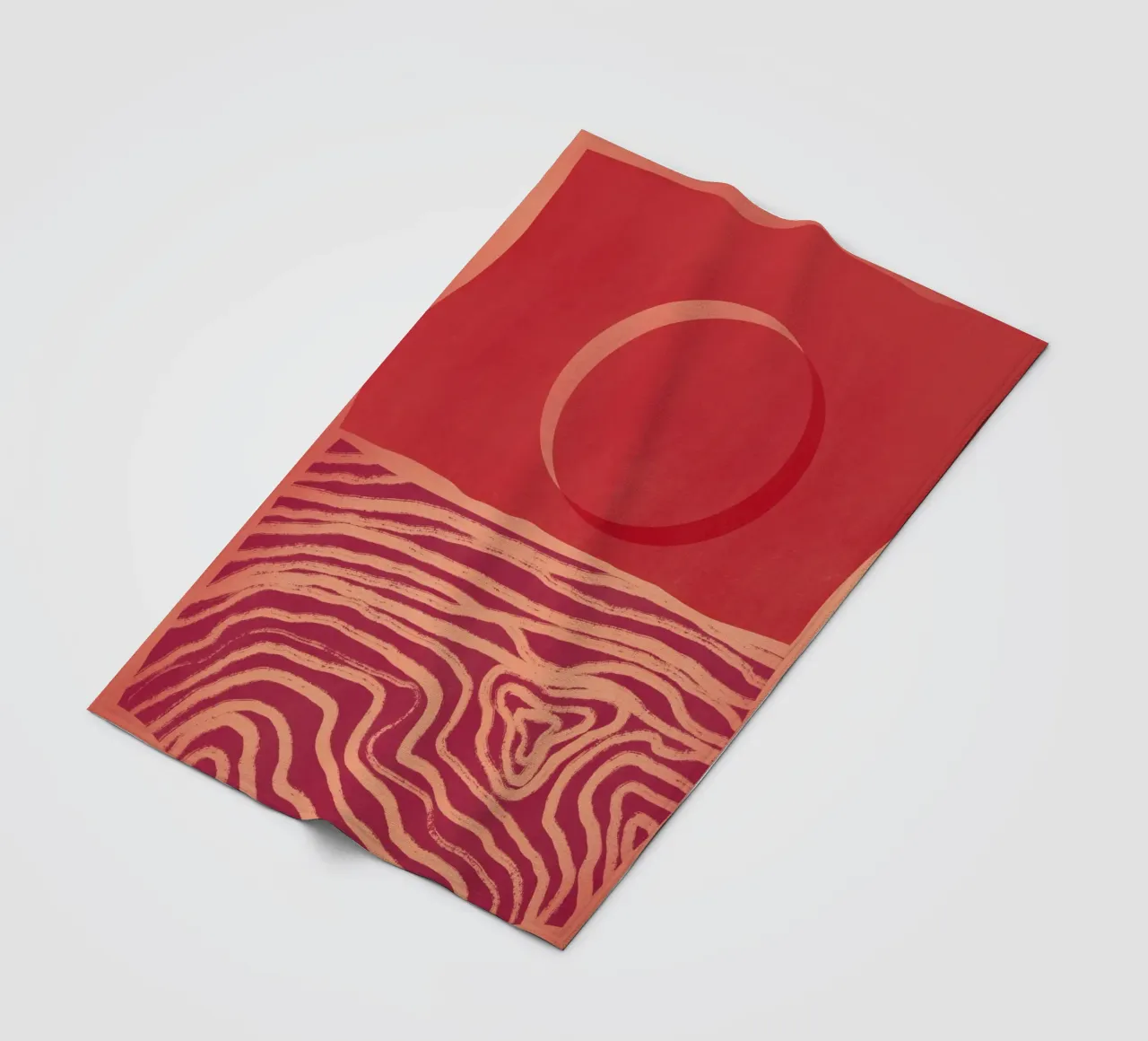 Orizzonte rosso coperta in pile da Little Dean