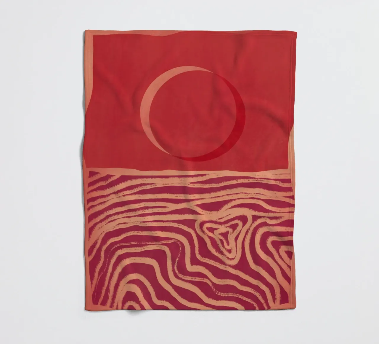 Orizzonte rosso coperta in pile da Little Dean