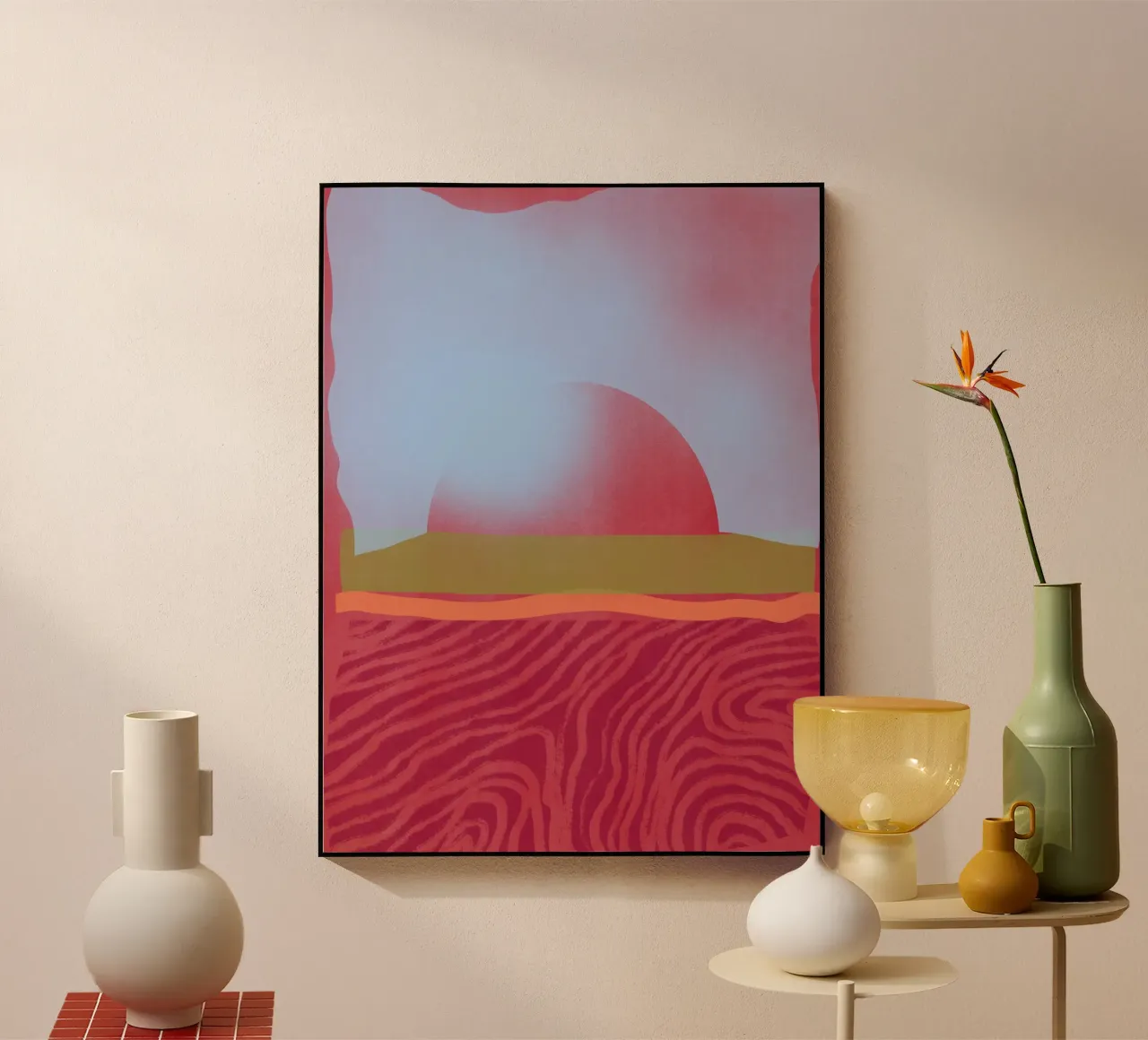 Horizon blue acrylic glass by Little Dean